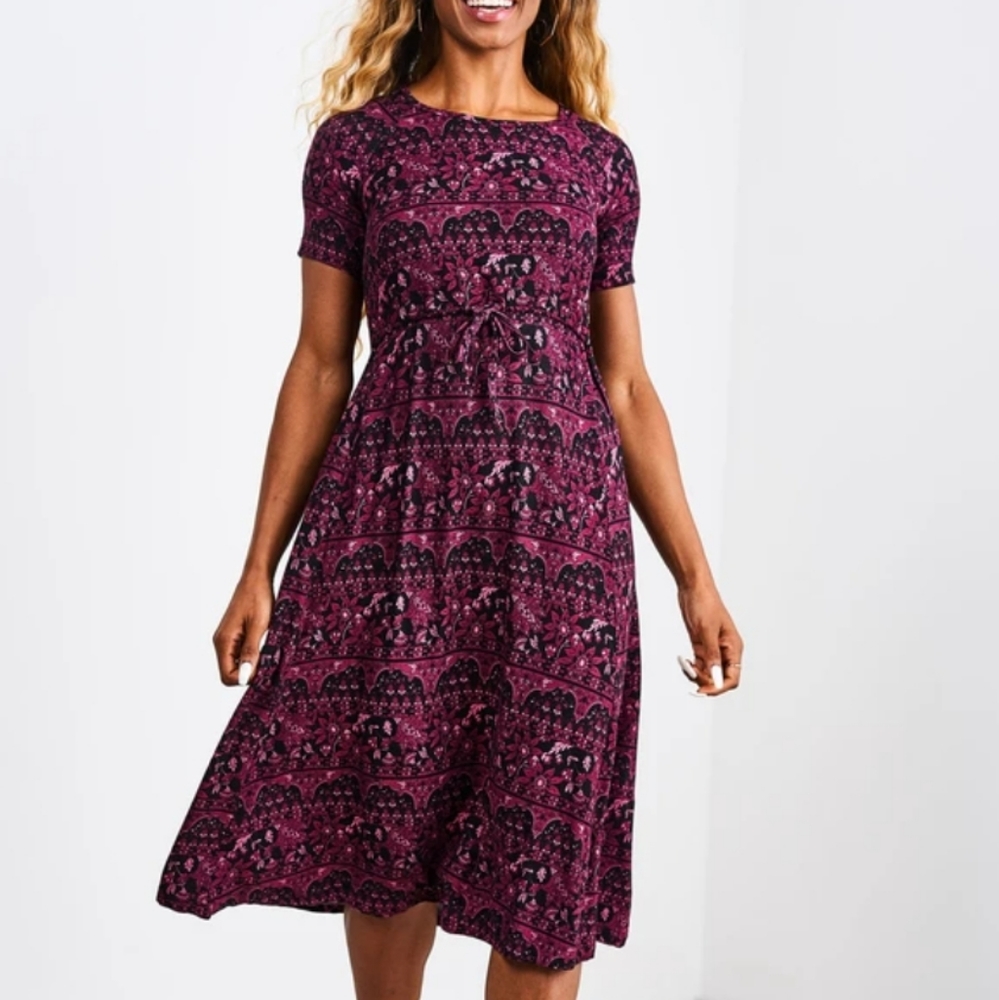 Drawstring Nursing Dress